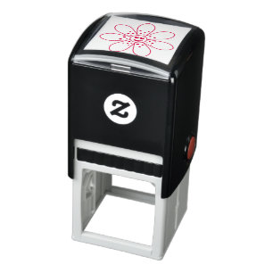Lycklig Flower Self-Inking Frimärke Självfärgande Stämpel