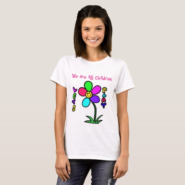LYCKLIG FLOWER T SHIRT (Hel framsida)