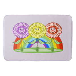 Lycklig Flowers Bath Mat Badrumsmatta