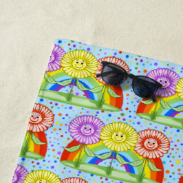 Lycklig Flowers Beach Towel