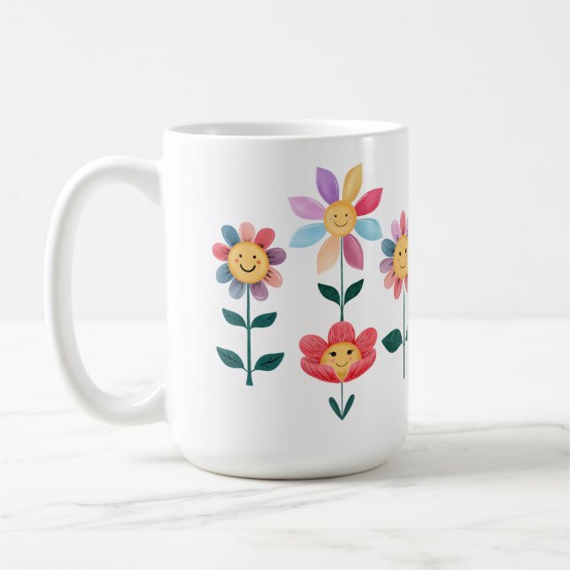 Lycklig Flowers Kaffemugg (Vänster)