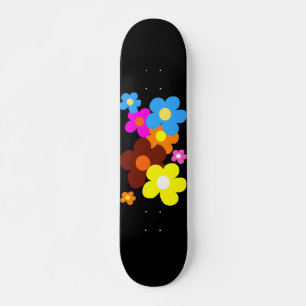 Lycklig Flowers Mini Skateboard Bräda 18,5 Cm