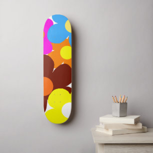 Lycklig Flowers Mini Skateboard Bräda 18,5 Cm