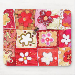 Lycklig Flowers Mousepad Musmatta