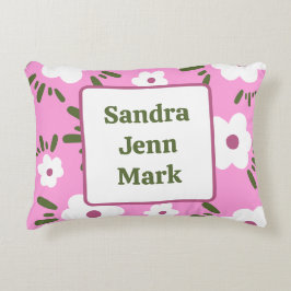 Lycklig Flowers Prydnadskudde