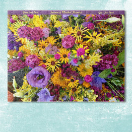 Lycklig Flowers Puzzle Personalize Pussel