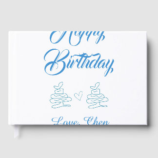 lycklig födelsedag blå tårthjärta namn kärlek past gästböcker