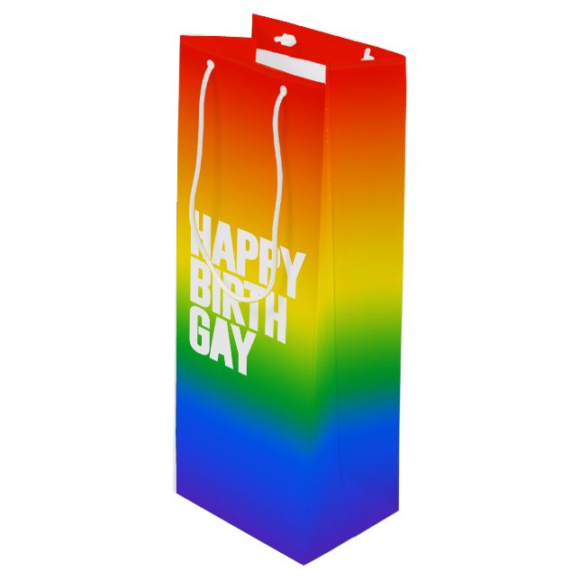 Lycklig Födelsedag Gay (Framsidan Vinklad)