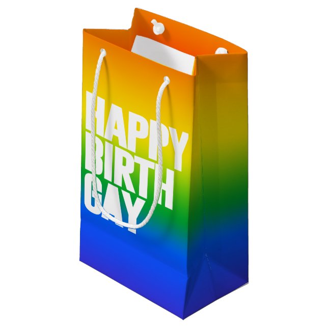 Lycklig Födelsedag Gay (Framsidan Vinklad)