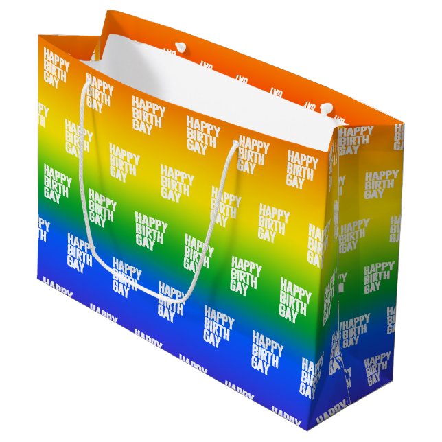 Lycklig Födelsedag Gay (Framsidan Vinklad)
