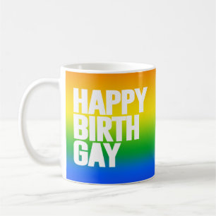 Lycklig Födelsedag Gay Kaffemugg