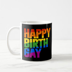 Lycklig Födelsedag Gay Kaffemugg