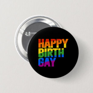 Lycklig Födelsedag Gay Knapp