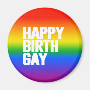 Lycklig Födelsedag Gay Magnet