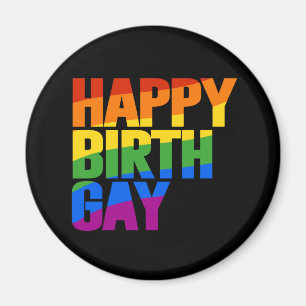 Lycklig Födelsedag Gay Magnet