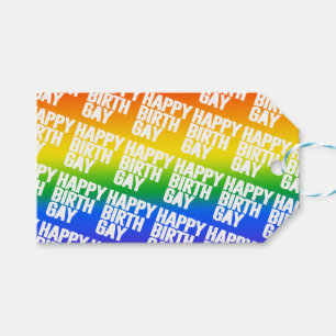 Lycklig Födelsedag Gay Presentetikett