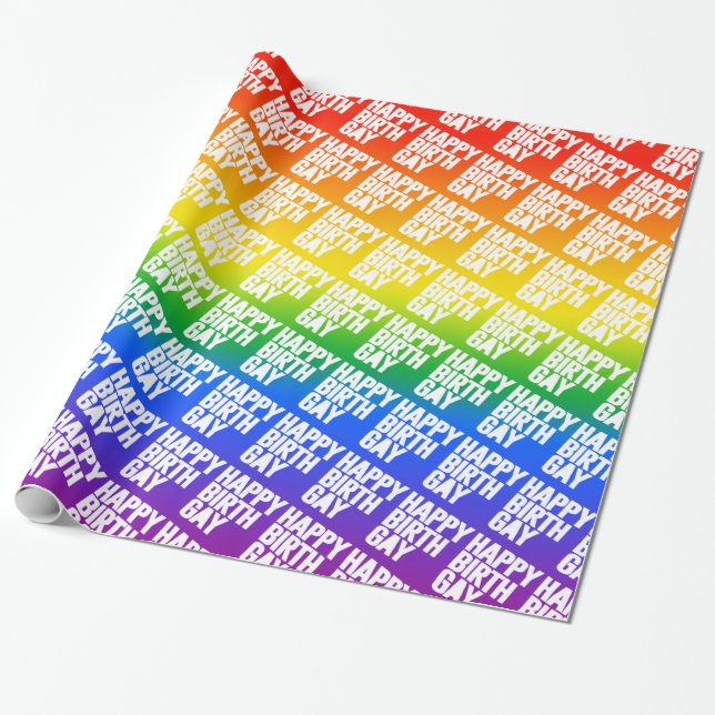 Lycklig Födelsedag Gay Presentpapper (Utrullad)
