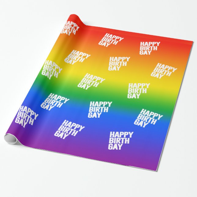 Lycklig Födelsedag Gay Presentpapper (Utrullad)