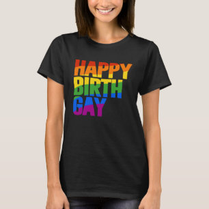 Lycklig Födelsedag Gay T Shirt