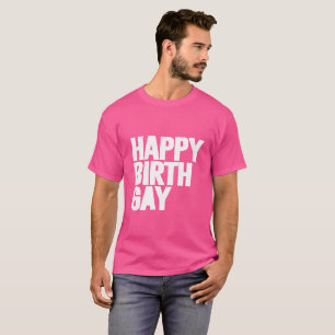 Lycklig Födelsedag Gay T Shirt