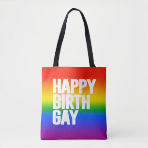 Lycklig Födelsedag Gay Tygkasse