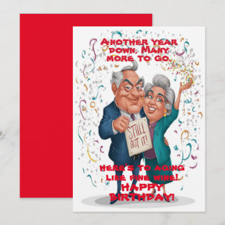 lycklig födelsedag lustig 60:e inbjudningar