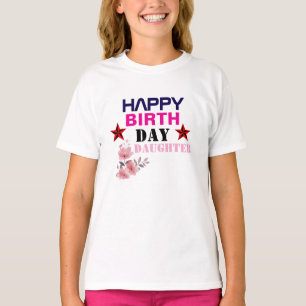 Lycklig födelsedagen Dotter Girls T-Shirts