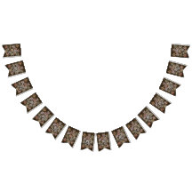 Lycklig födelsedagsbanner med blommor