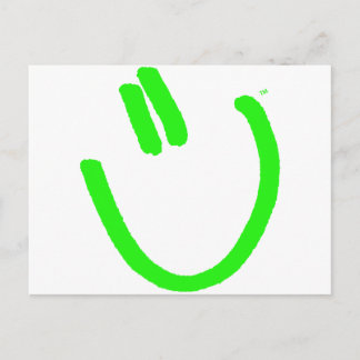 Lycklig för att göra det vykort