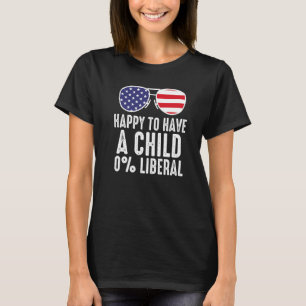Lycklig för att ha barn 0 Liberala USA T Shirt