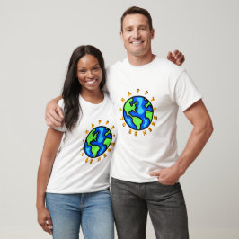 Lycklig för att vara här på jorden t shirt