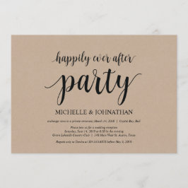 Lycklig för evigt-fest, bröllopsinbjudan för att r inbjudningar