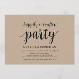 Lycklig för evigt-fest, bröllopsinbjudan för elope inbjudningar