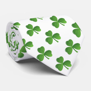 Lycklig för lövShamrock för irländare tre klöver Slips