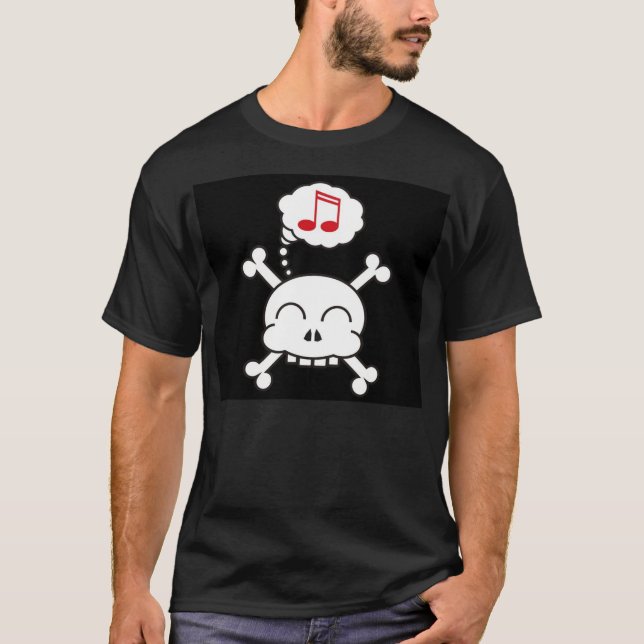 lycklig för pirater R T Shirt (Framsida)