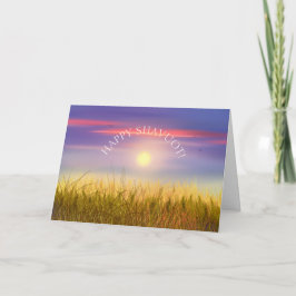 Lycklig för vetefält för SHAVUOT guld- hälsning Kort