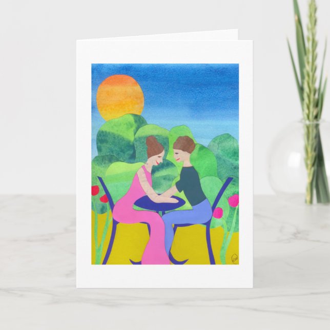 Lycklig förlovning kort (Framsida)