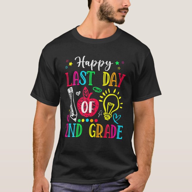 Lycklig förra dagen, 2:e Klass Studenten-lärarstu T Shirt (Framsida)