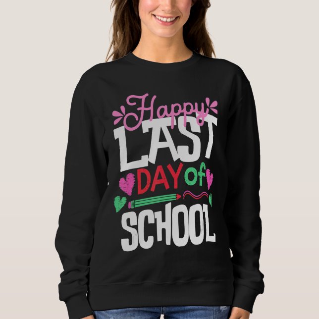 Lycklig förra dagen för skollärare och Studenter G T Shirt (Framsida)