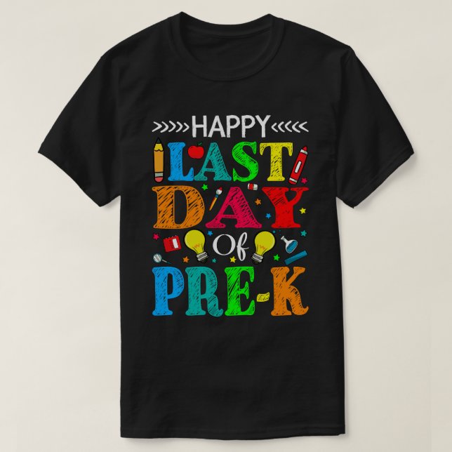 Lycklig förra dagen, före K Studenten-läraren Stud T Shirt (Design framsida)