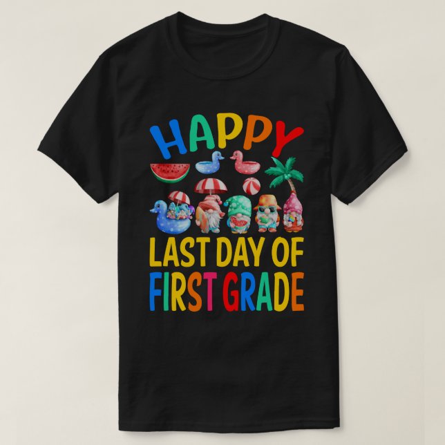 Lycklig förra dagen, förste Klass-läraren Student  T Shirt (Design framsida)