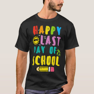 Lycklig förra dagen, skolblyertlärarboxerflickorna t shirt