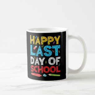 Lycklig förra dagen, skolflicka Student Lärare i Kaffemugg