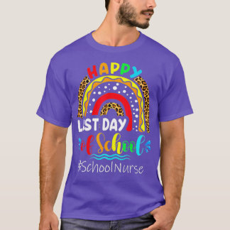 Lycklig förra dagen, skolsjuksköterskans sommarstu t shirt