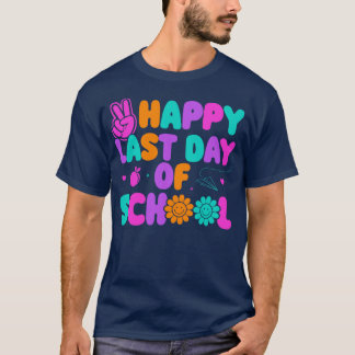 Lycklig förra dagen, sommaruppehållet för skollära t shirt