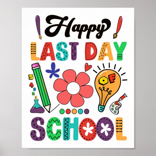 Lycklig förra dagen, Student Graduatio för skollär Poster (Framsidan)