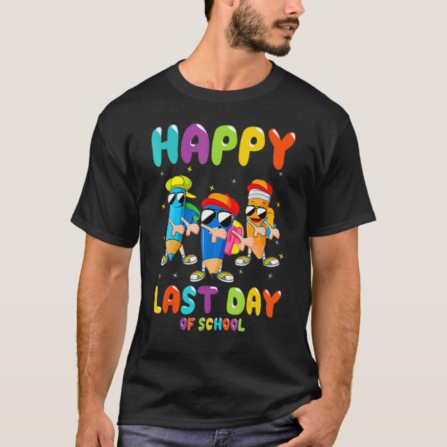 Lycklig förra dagen, Student Graduatio för skollär T Shirt (Framsida)
