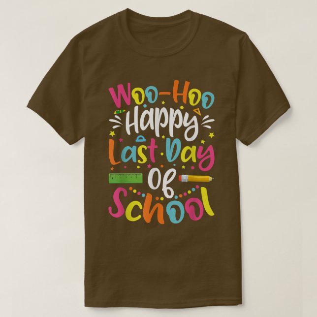 Lycklig förra dagen, Student Graduatio för skollär T Shirt (Design framsida)