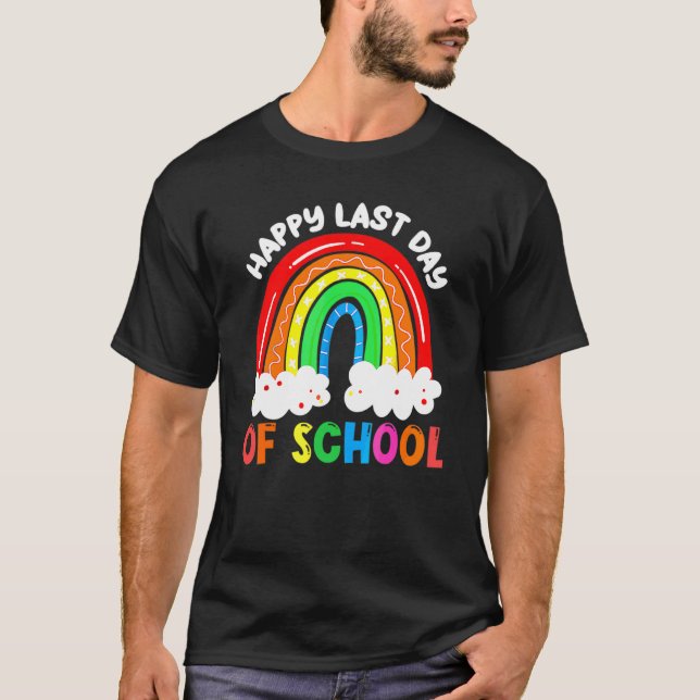 Lycklig förra dagen, Student Graduatio för skollär T Shirt (Framsida)