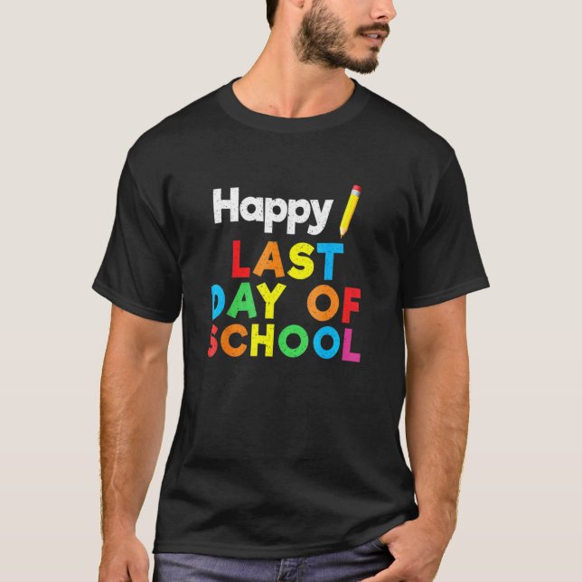 Lycklig förra dagen, undervisare i Student Grad, T Shirt (Framsida)